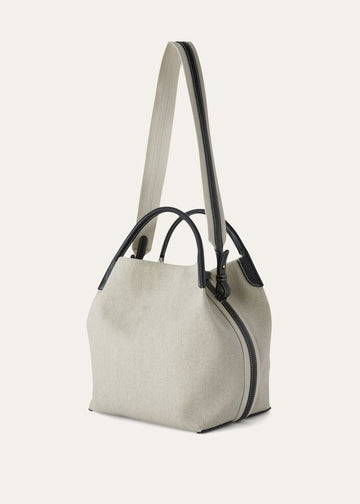 Loro Piana Large Bale bag Cotton, Linen