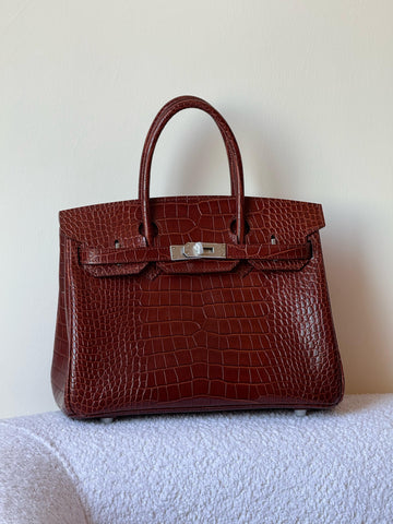 Hermes Birkin croc
