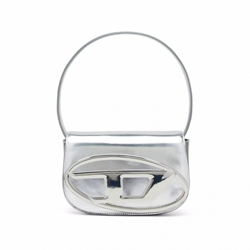 Diesel 1DR Leather Shoulder Bag | Sliver