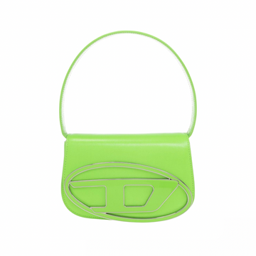 Diesel 1DR Leather Shoulder Bag | Neon Green
