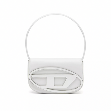 Diesel 1DR Leather Shoulder Bag | White