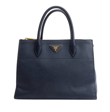 Prada | Saffiano Leather Tote Bag In Navy Blue