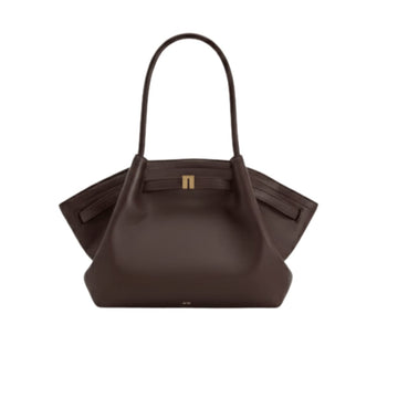 Jw Pei | Hana Tote Bag In Faux Suede And A Dark Brown Color