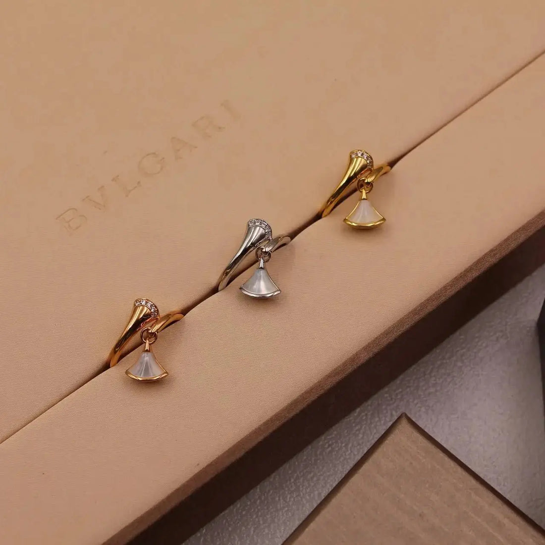 BVLGARI Divas' Dream Diamond Pavé Earrings in White Gold