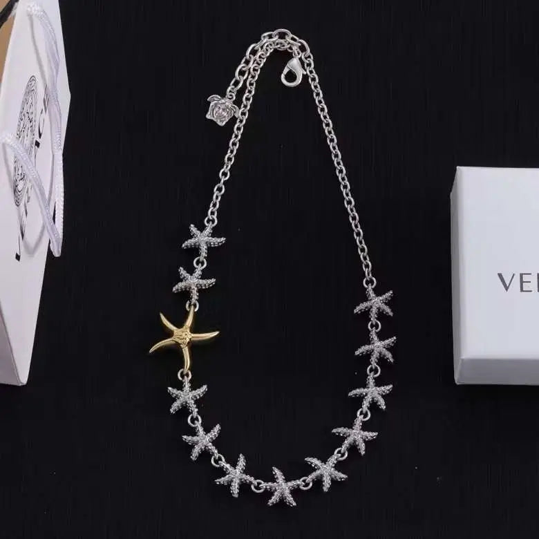 VERSACE Crystal Barocco Sea Necklace